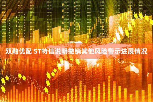 双融优配 ST特信说明撤销其他风险警示进展情况