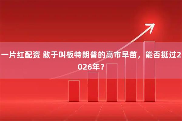 一片红配资 敢于叫板特朗普的高市早苗，能否挺过2026年？