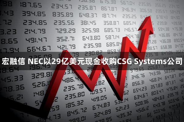 宏融信 NEC以29亿美元现金收购CSG Systems公司